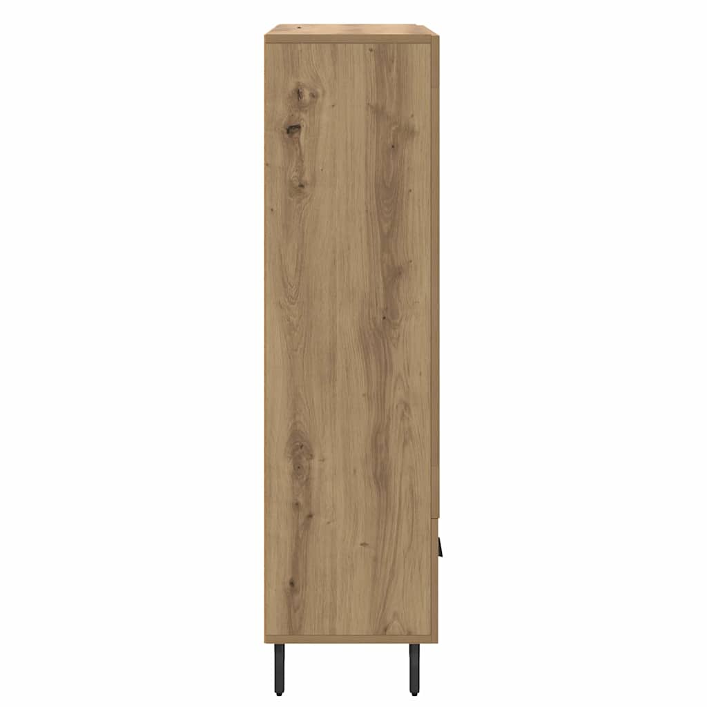 Vysoký Bufet Artisanový Dub 69,5 X 31 X 115 Cm Kompozitní Dřevo