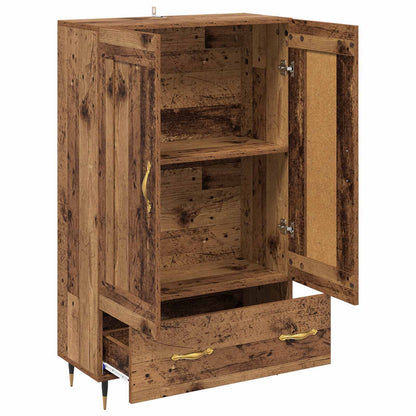 Vysoký Bufet Staré Dřevo 69,5 X 31 X 115 Cm Kompozitní Dřevo