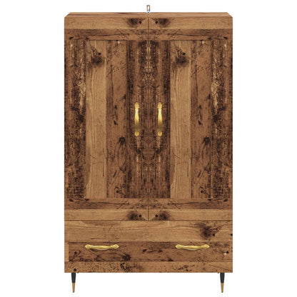 Vysoký Bufet Staré Dřevo 69,5 X 31 X 115 Cm Kompozitní Dřevo