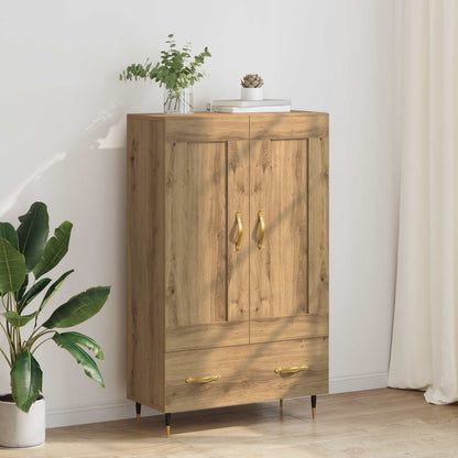 Vysoký Bufet Artisanový Dub 69,5 X 31 X 115 Cm Kompozitní Dřevo