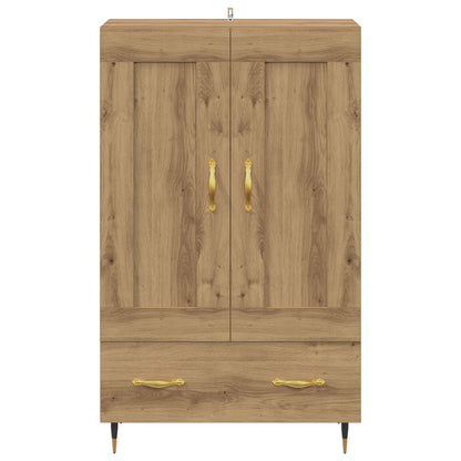 Vysoký Bufet Artisanový Dub 69,5 X 31 X 115 Cm Kompozitní Dřevo