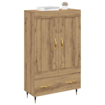 Vysoký Bufet Artisanový Dub 69,5 X 31 X 115 Cm Kompozitní Dřevo
