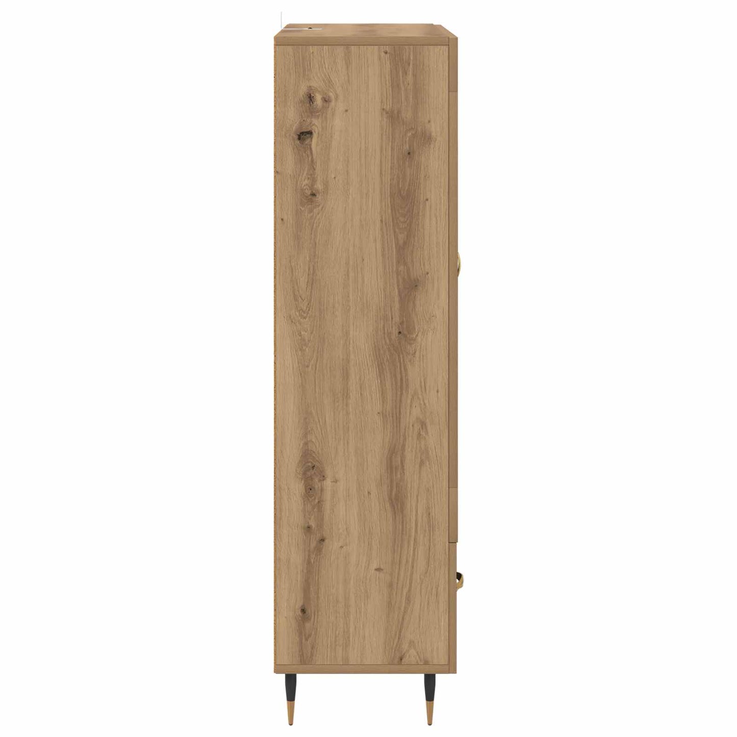 Vysoký Bufet Artisanový Dub 69,5 X 31 X 115 Cm Kompozitní Dřevo