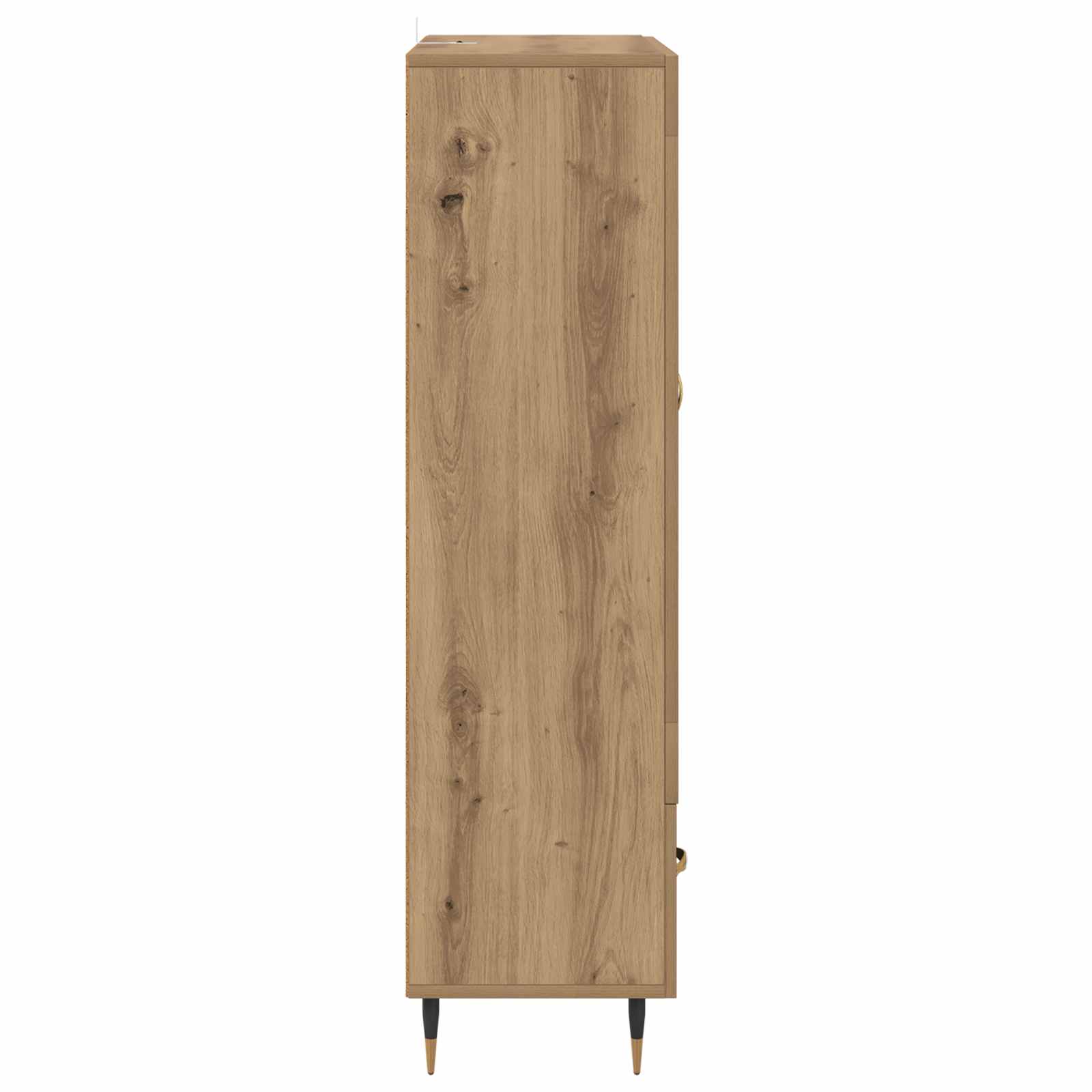 Vysoký Bufet Artisanový Dub 69,5 X 31 X 115 Cm Kompozitní Dřevo