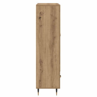 Vysoký Bufet Artisanový Dub 69,5 X 31 X 115 Cm Kompozitní Dřevo