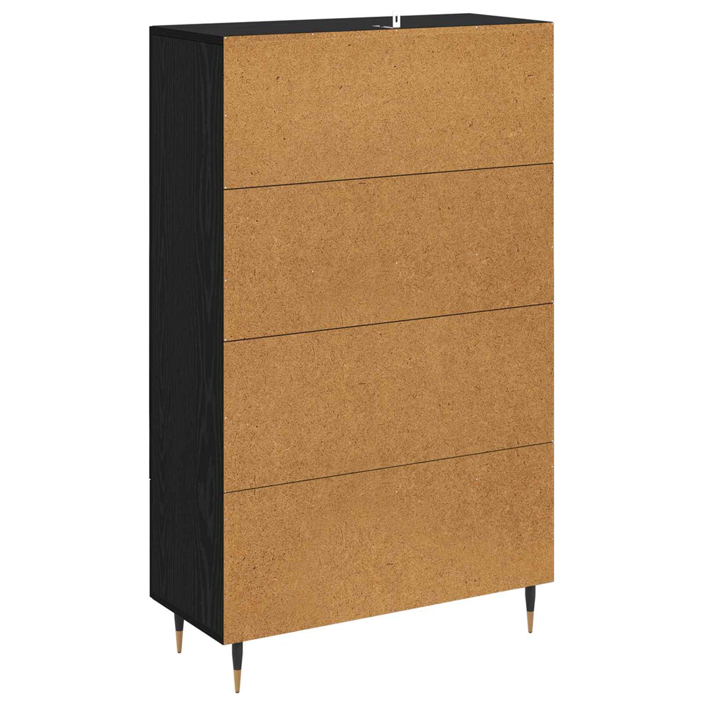 Vysoký Bufet Černý Dub 69,5 X 31 X 115 Cm Kompozitní Dřevo
