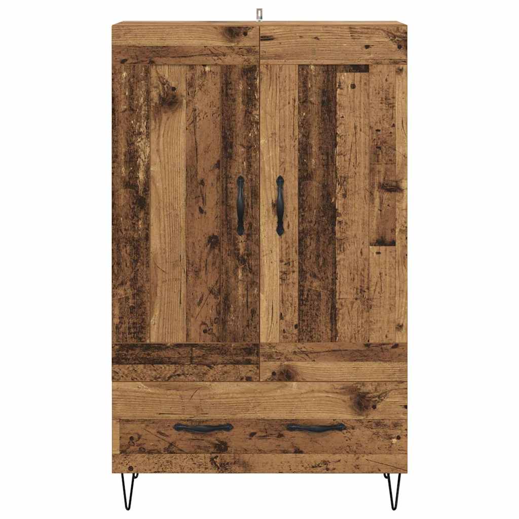 Vysoký Bufet Staré Dřevo 69,5 X 31 X 115 Cm Kompozitní Dřevo