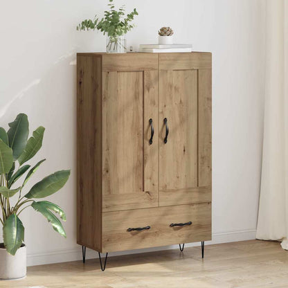 Vysoký Bufet Artisanový Dub 69,5 X 31 X 115 Cm Kompozitní Dřevo