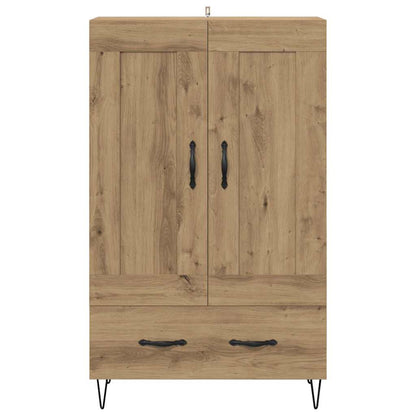 Vysoký Bufet Artisanový Dub 69,5 X 31 X 115 Cm Kompozitní Dřevo