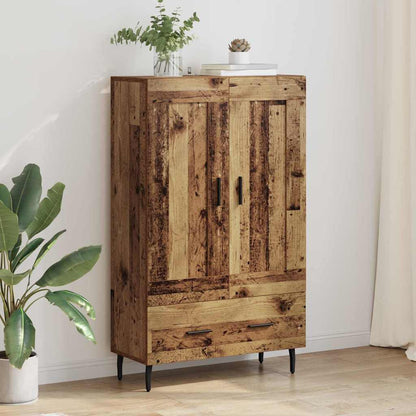 Vysoký Bufet Staré Dřevo 69,5 X 31 X 115 Cm Kompozitní Dřevo