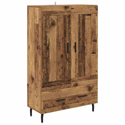 Vysoký Bufet Staré Dřevo 69,5 X 31 X 115 Cm Kompozitní Dřevo