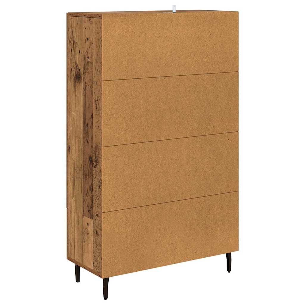 Vysoký Bufet Staré Dřevo 69,5 X 31 X 115 Cm Kompozitní Dřevo