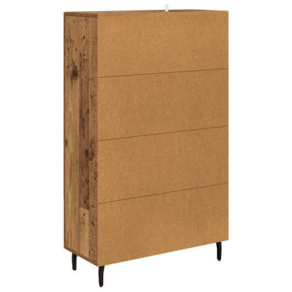 Vysoký Bufet Staré Dřevo 69,5 X 31 X 115 Cm Kompozitní Dřevo