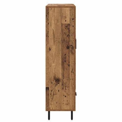 Vysoký Bufet Staré Dřevo 69,5 X 31 X 115 Cm Kompozitní Dřevo