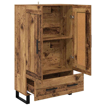 Vysoký Bufet Staré Dřevo 69,5 X 31 X 115 Cm Kompozitní Dřevo