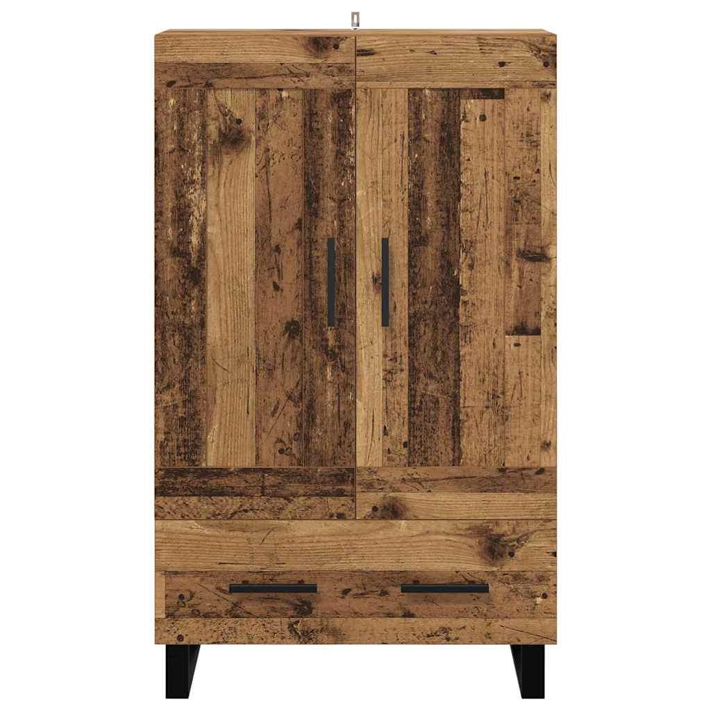 Vysoký Bufet Staré Dřevo 69,5 X 31 X 115 Cm Kompozitní Dřevo