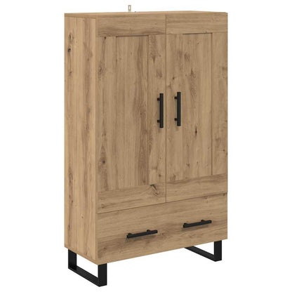 Vysoký Bufet Artisanový Dub 69,5 X 31 X 115 Cm Kompozitní Dřevo