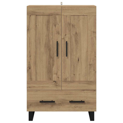 Vysoký Bufet Artisanový Dub 69,5 X 31 X 115 Cm Kompozitní Dřevo