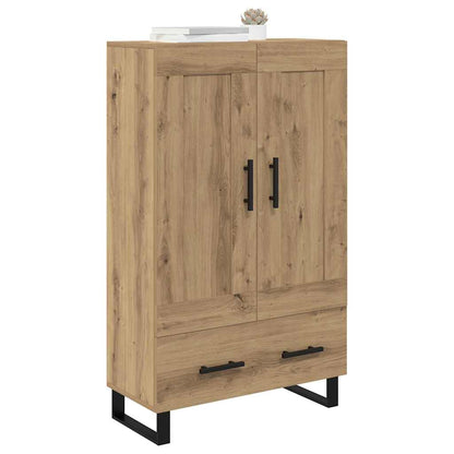 Vysoký Bufet Artisanový Dub 69,5 X 31 X 115 Cm Kompozitní Dřevo