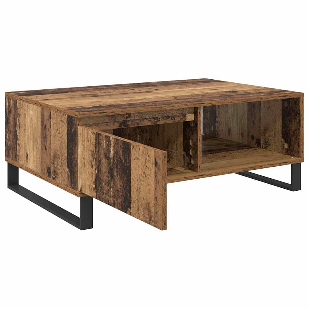 Konferenční Stolek Staré Dřevo 90 X 60 X 35 Cm Kompozitní Dřevo