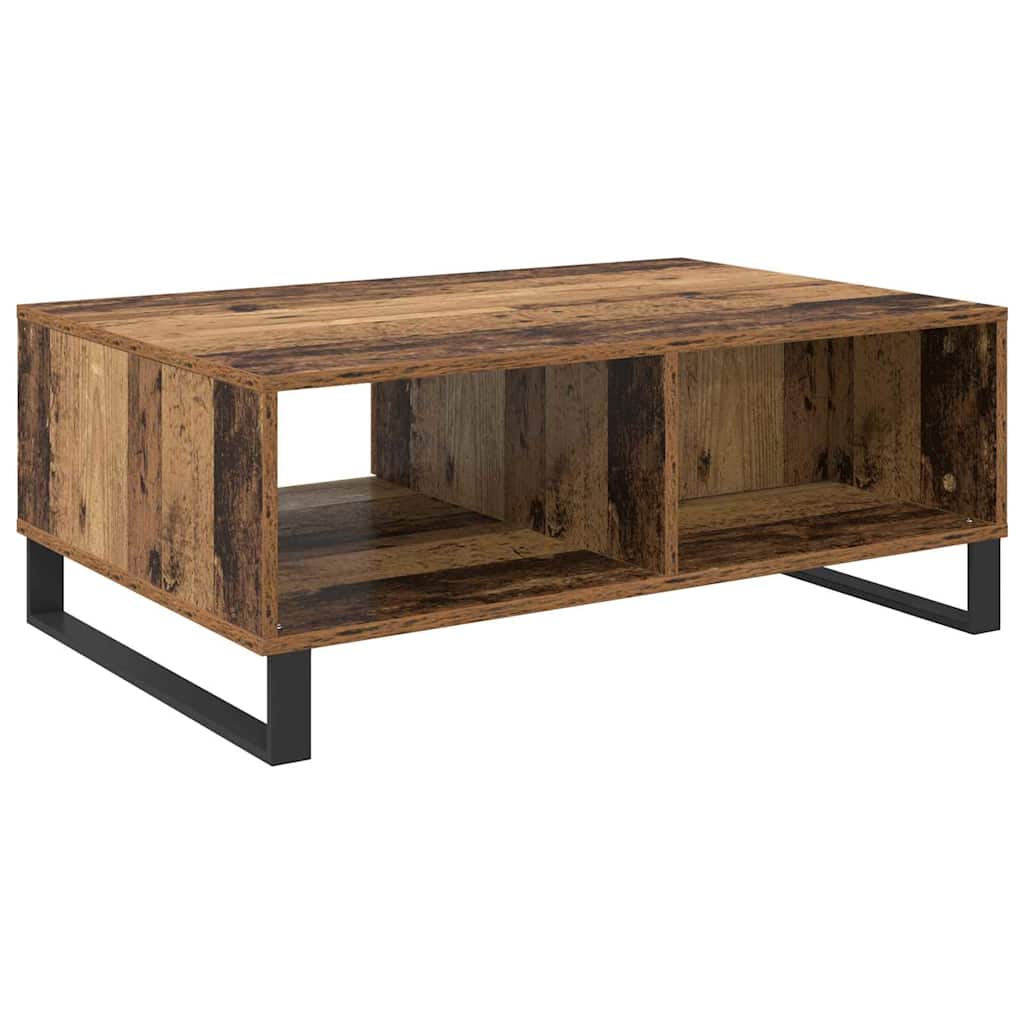 Konferenční Stolek Staré Dřevo 90 X 60 X 35 Cm Kompozitní Dřevo