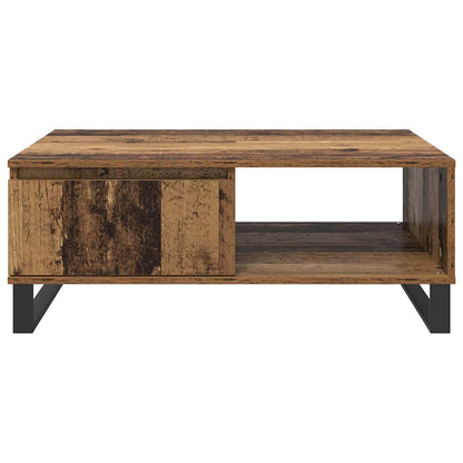 Konferenční Stolek Staré Dřevo 90 X 60 X 35 Cm Kompozitní Dřevo
