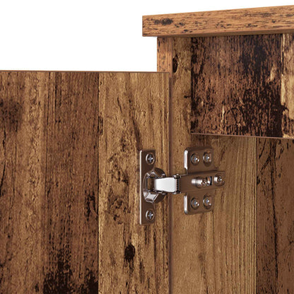 Servírovací Skříň Staré Dřevo 60 X 35 X 70 Cm Kompozitní Dřevo