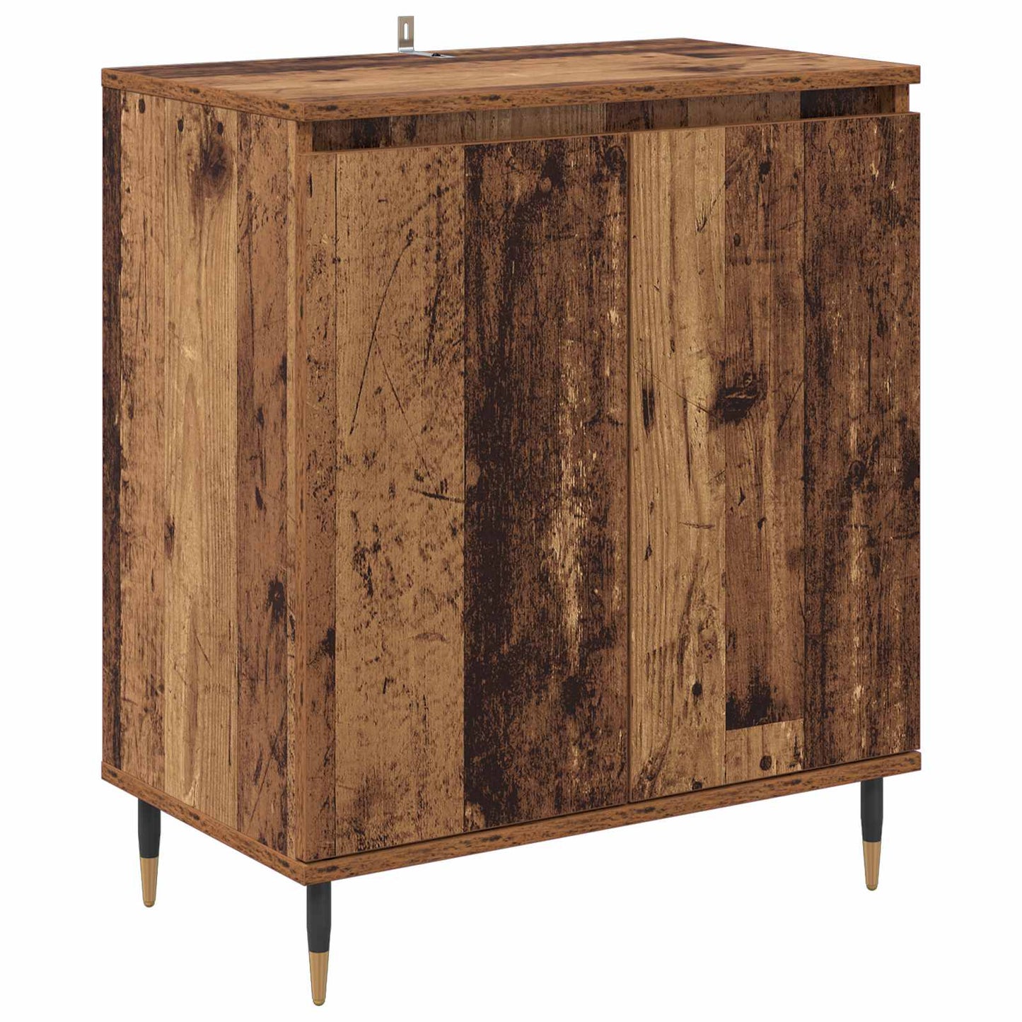 Servírovací Skříň Staré Dřevo 60 X 35 X 70 Cm Kompozitní Dřevo