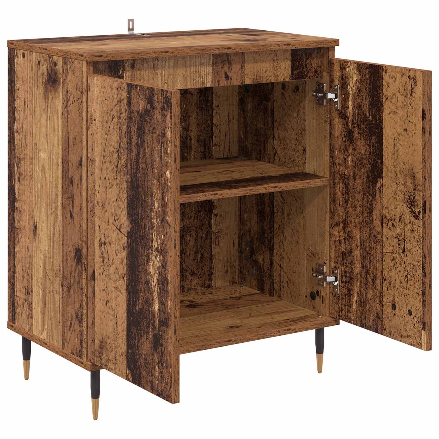 Servírovací Skříň Staré Dřevo 60 X 35 X 70 Cm Kompozitní Dřevo
