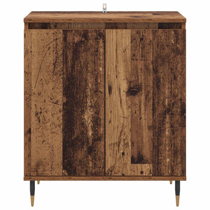 Servírovací Skříň Staré Dřevo 60 X 35 X 70 Cm Kompozitní Dřevo