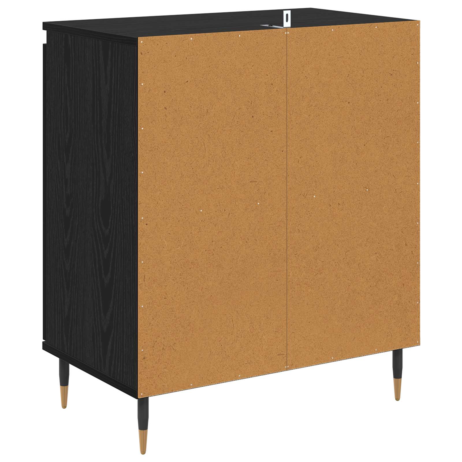 Servírovací Skříň Černý Dub 60 X 35 X 70 Cm Kompozitní Dřevo