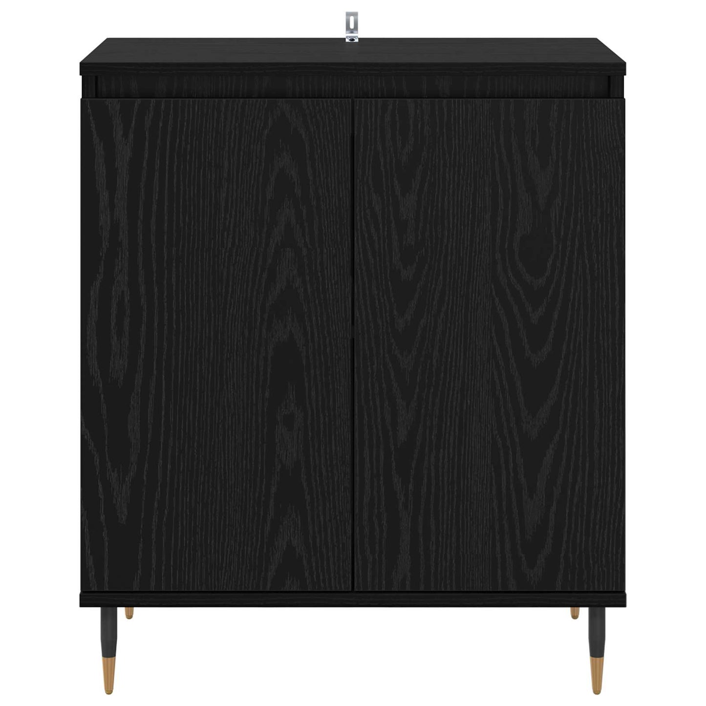 Servírovací Skříň Černý Dub 60 X 35 X 70 Cm Kompozitní Dřevo