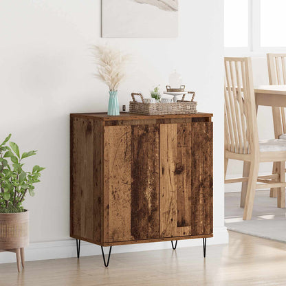Servírovací Skříň Staré Dřevo 60 X 35 X 70 Cm Kompozitní Dřevo