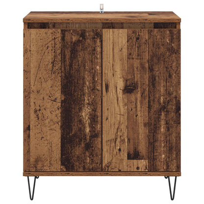 Servírovací Skříň Staré Dřevo 60 X 35 X 70 Cm Kompozitní Dřevo