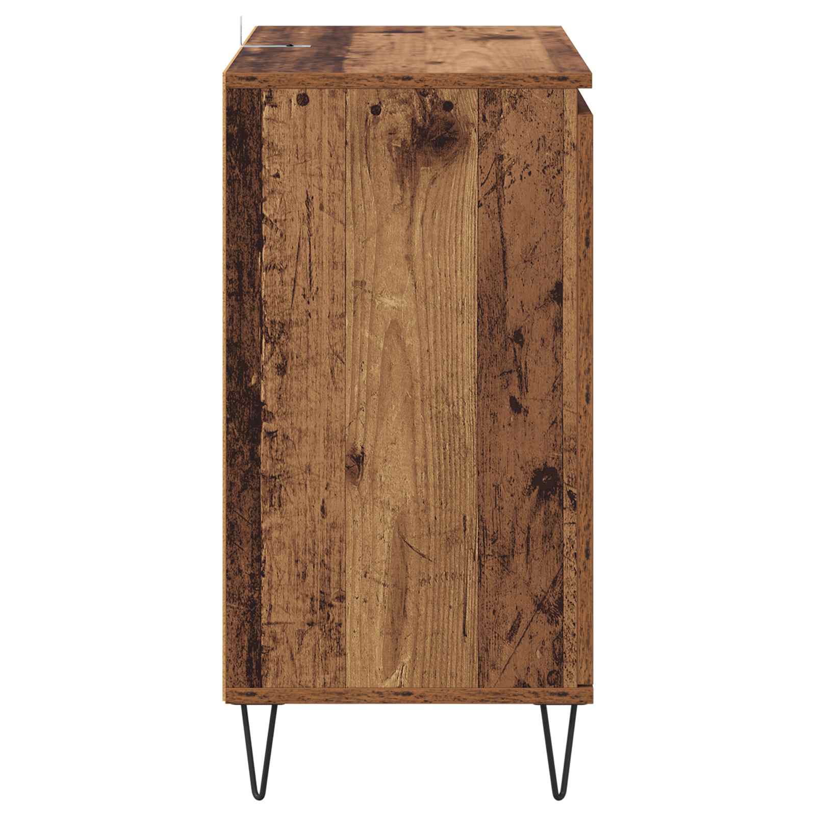 Servírovací Skříň Staré Dřevo 60 X 35 X 70 Cm Kompozitní Dřevo