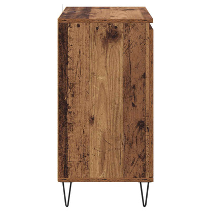 Servírovací Skříň Staré Dřevo 60 X 35 X 70 Cm Kompozitní Dřevo