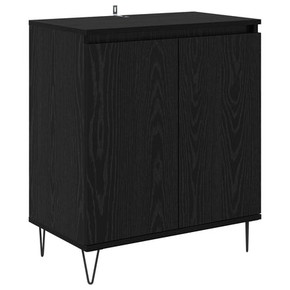 Servírovací Skříň Černý Dub 60 X 35 X 70 Cm Kompozitní Dřevo