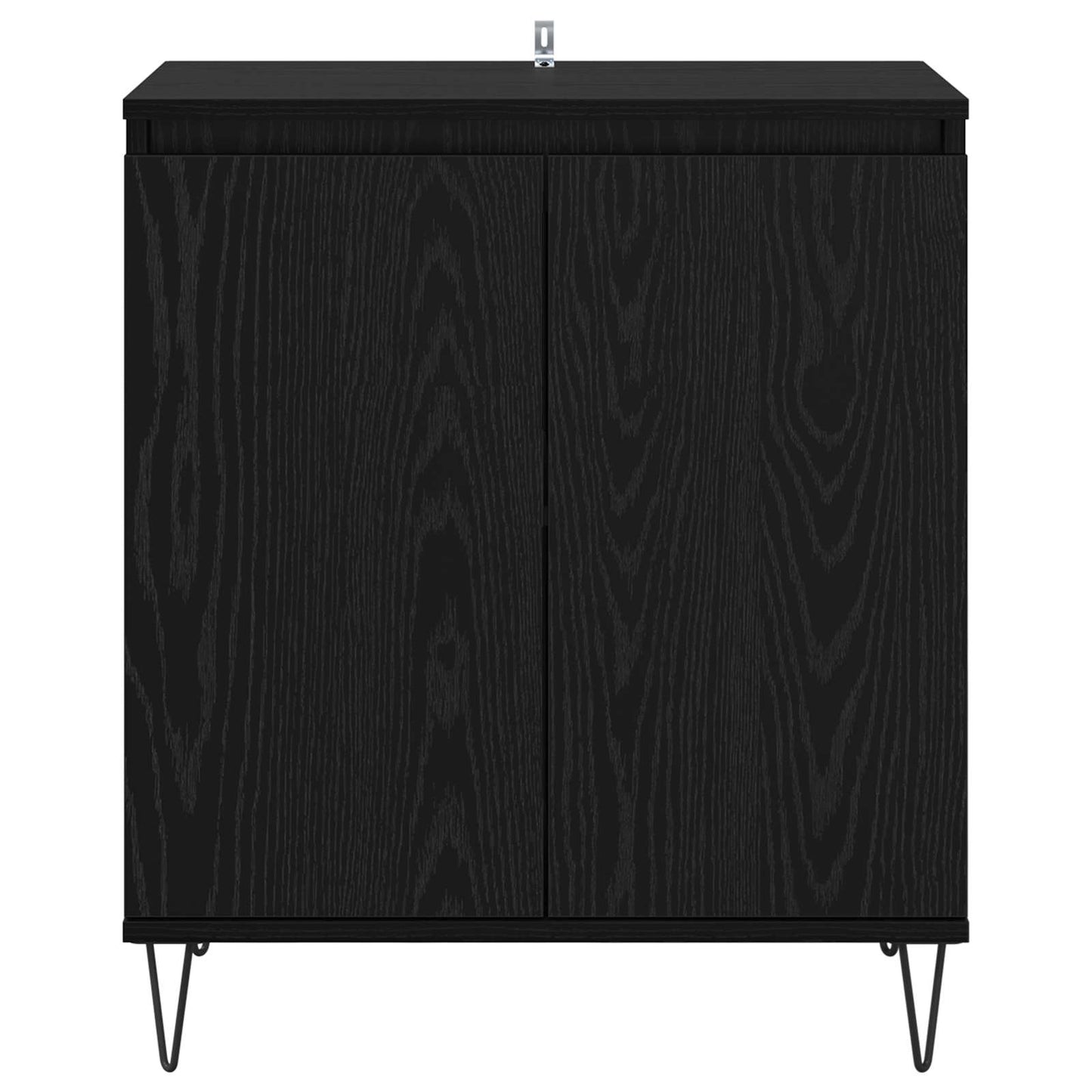 Servírovací Skříň Černý Dub 60 X 35 X 70 Cm Kompozitní Dřevo