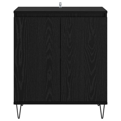 Servírovací Skříň Černý Dub 60 X 35 X 70 Cm Kompozitní Dřevo