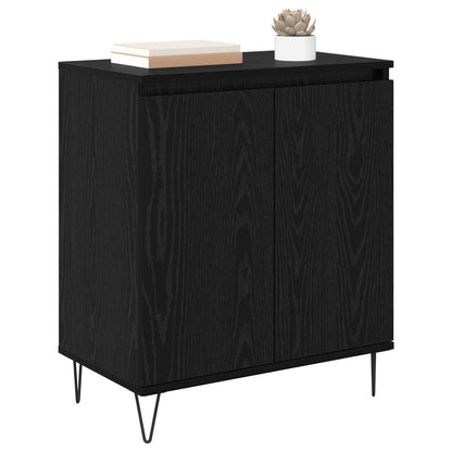 Servírovací Skříň Černý Dub 60 X 35 X 70 Cm Kompozitní Dřevo