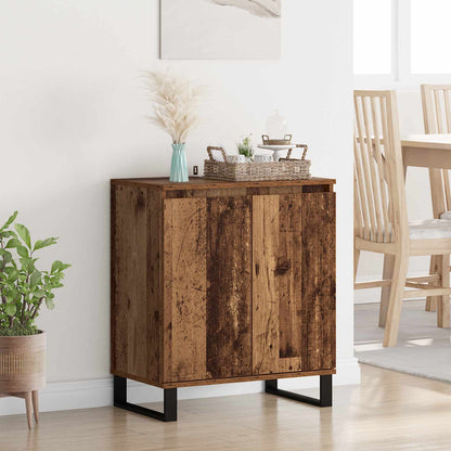 Servírovací Skříň Staré Dřevo 60 X 35 X 70 Cm Kompozitní Dřevo