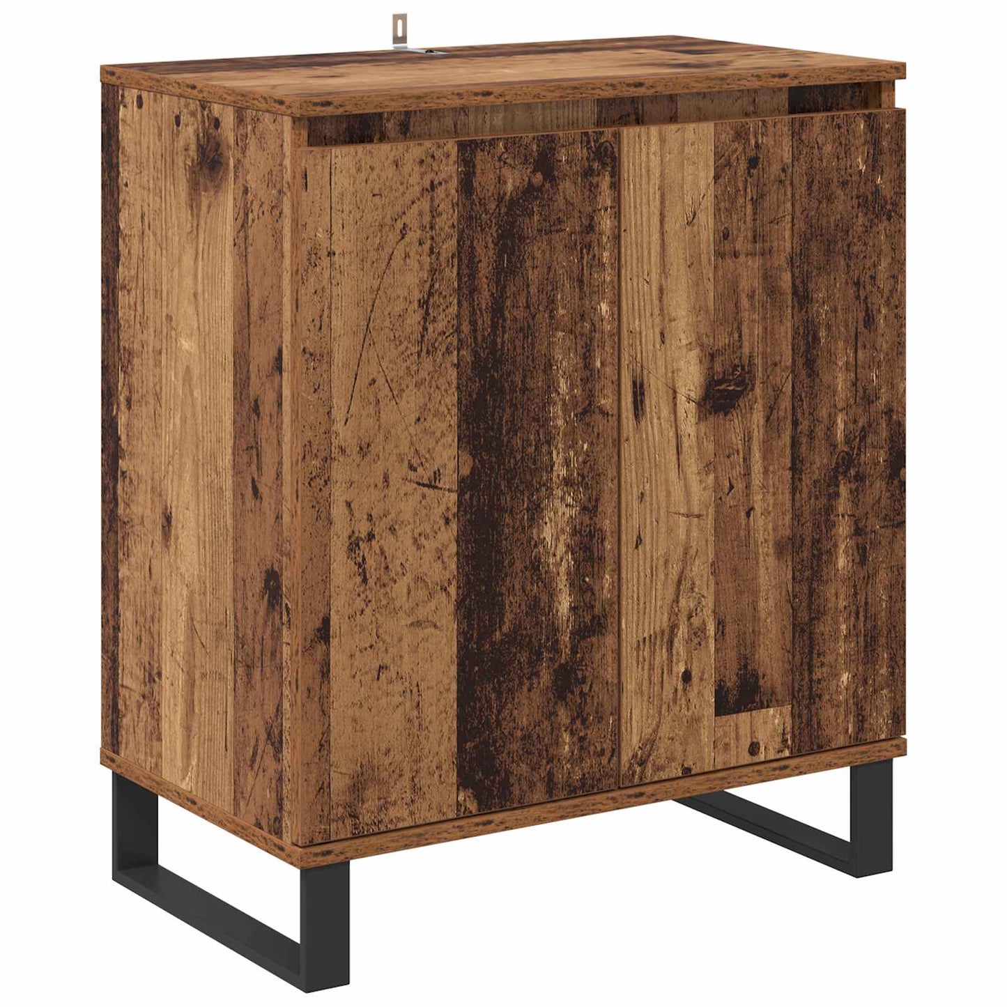 Servírovací Skříň Staré Dřevo 60 X 35 X 70 Cm Kompozitní Dřevo