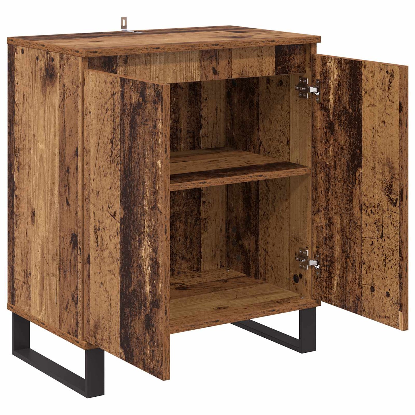 Servírovací Skříň Staré Dřevo 60 X 35 X 70 Cm Kompozitní Dřevo