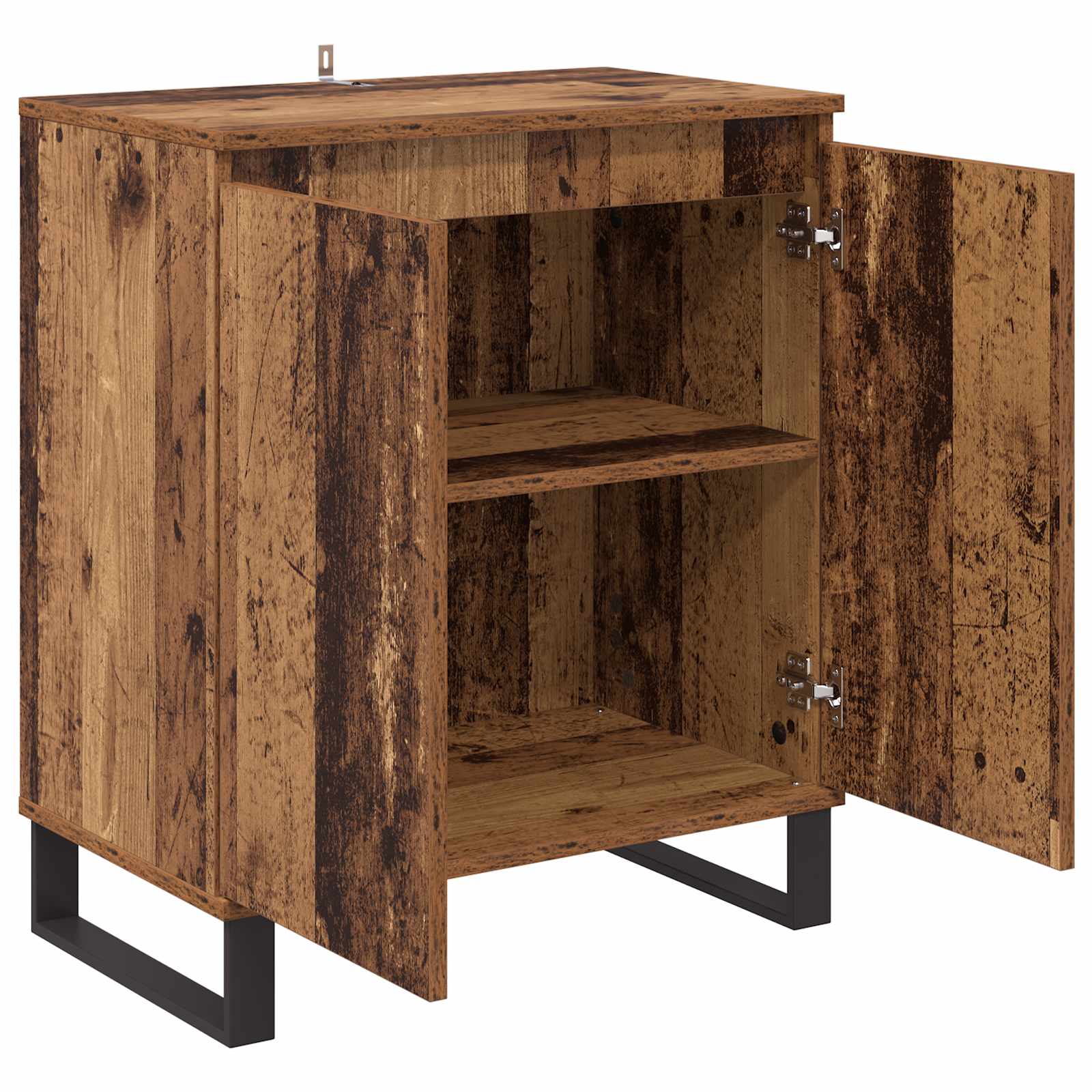 Servírovací Skříň Staré Dřevo 60 X 35 X 70 Cm Kompozitní Dřevo
