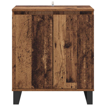 Servírovací Skříň Staré Dřevo 60 X 35 X 70 Cm Kompozitní Dřevo
