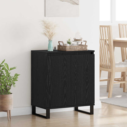Servírovací Skříň Černý Dub 60 X 35 X 70 Cm Kompozitní Dřevo