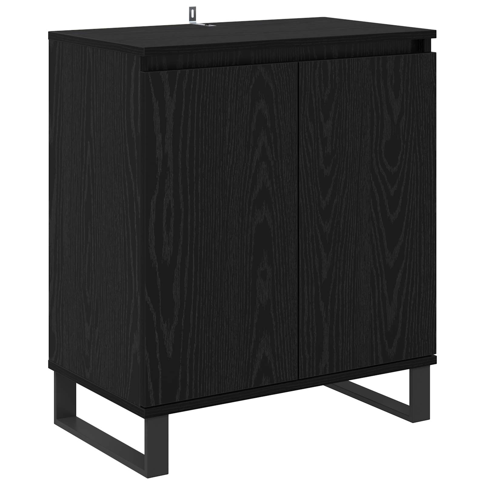 Servírovací Skříň Černý Dub 60 X 35 X 70 Cm Kompozitní Dřevo