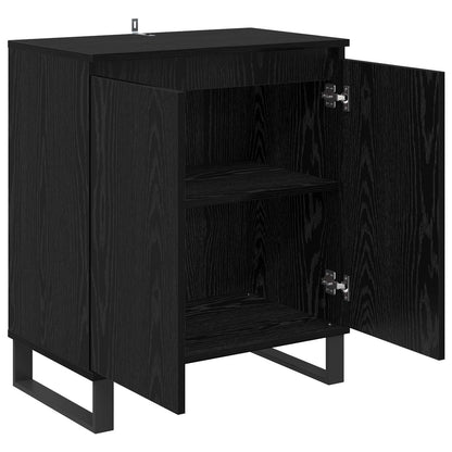 Servírovací Skříň Černý Dub 60 X 35 X 70 Cm Kompozitní Dřevo