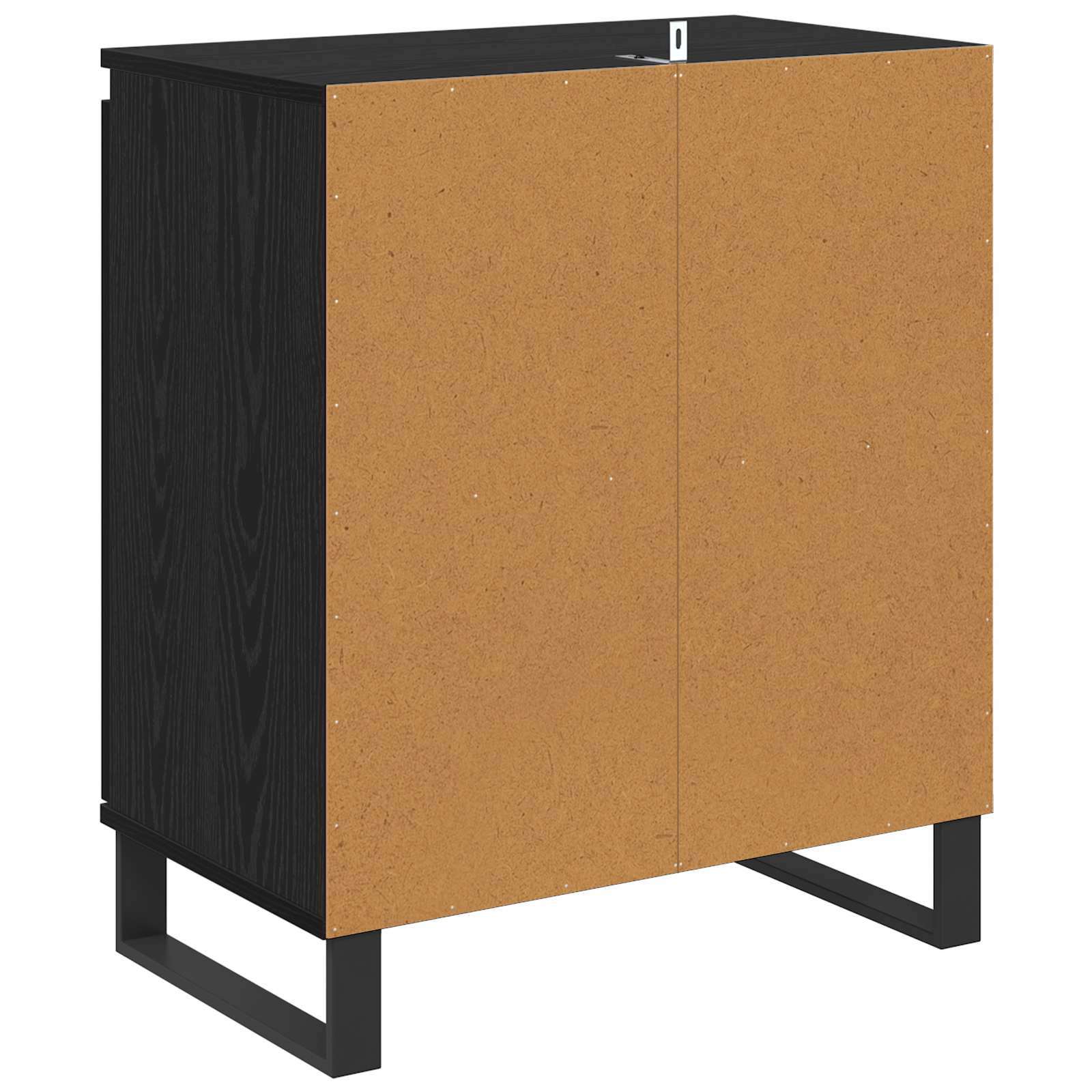 Servírovací Skříň Černý Dub 60 X 35 X 70 Cm Kompozitní Dřevo