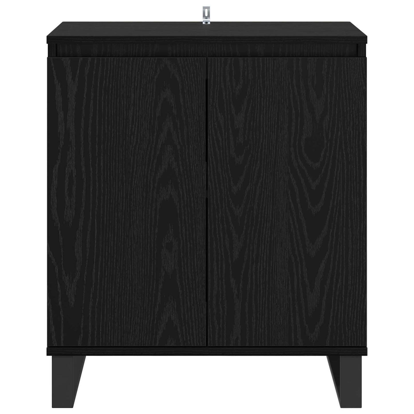 Servírovací Skříň Černý Dub 60 X 35 X 70 Cm Kompozitní Dřevo